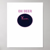 Oh Deer Modern Aesthetic  Poster (Voorkant)