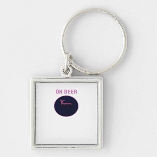 Oh Deer Modern Aesthetic Sleutelhanger (Voorkant)