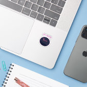 Oh Deer Modern Aesthetic Sticker (Laptop met iPhone)