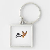 Oh Deer Modern Aesthetic Style Sleutelhanger (Voorkant)
