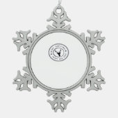 Oh Deer Modern Aesthetic  Tin Sneeuwvlok Ornament (Voorkant)