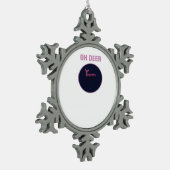 Oh Deer Modern Aesthetic  Tin Sneeuwvlok Ornament (Links)