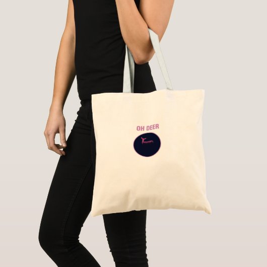 Oh Deer Modern Aesthetic Tote Bag (Voorkant (product))