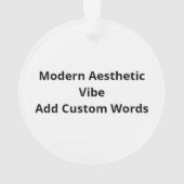 Oh Deer Modern Aesthetic Vibe Acrylic Ornament (achterkant)