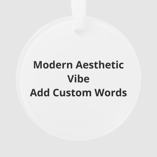 Oh Deer Modern Aesthetic Vibe Acrylic Ornament (achterkant)