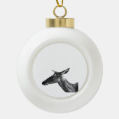 Oh Deer Modern Aesthetic Vibe  Keramische Bal Ornament (Voorkant)