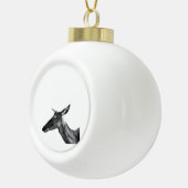 Oh Deer Modern Aesthetic Vibe  Keramische Bal Ornament (Rechts)