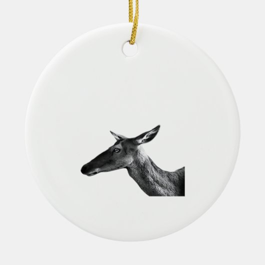 Oh Deer Modern Aesthetic Vibe Ornament (Voorkant)