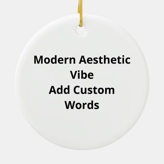 Oh Deer Modern Aesthetic Vibe Ornament (Achterkant)