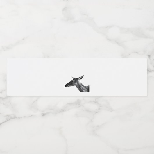 Oh Deer Modern Aesthetic Vibe Waterfles Etiket (Enkel label)