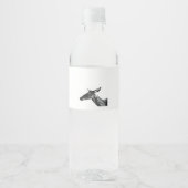 Oh Deer Modern Aesthetic Vibe Waterfles Etiket (Voorkant)