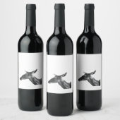 Oh Deer Modern Aesthetic Vibe  Wijn Etiket (Flessen)