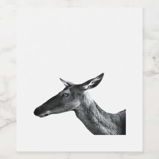 Oh Deer Modern Aesthetic Vibe Wijn Etiket (Enkel label)