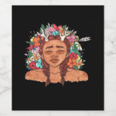 Oh Deer Modern Aesthetic  Wijn Etiket (Enkel label)