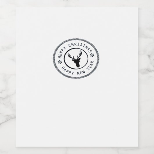 Oh Deer Modern Aesthetic  Wijn Etiket (Enkel label)