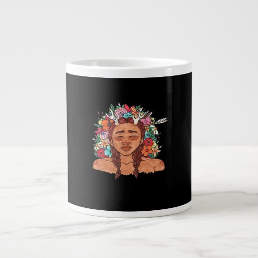 Oh Deer Modern Aesthetiek Grote Koffiekop (Voorkant)