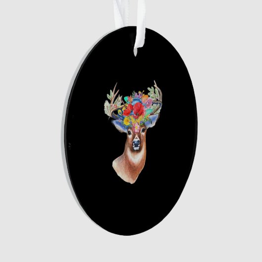 Oh Deer Modern Artistic Style Acrylic Ornament (voorkant)
