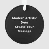 Oh Deer Modern Artistic Style Acrylic Ornament (achterkant)