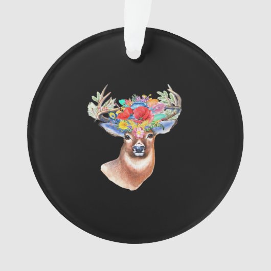 Oh Deer Modern Artistic Style Acrylic Ornament (voorkant)