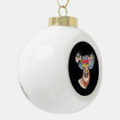 Oh Deer Modern Artistic Style Keramische Bal Ornament (Links)