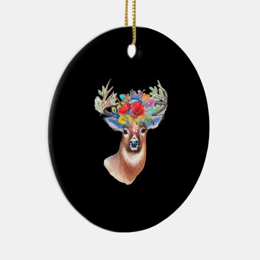 Oh Deer Modern Artistic Style Ornament (Rechts)