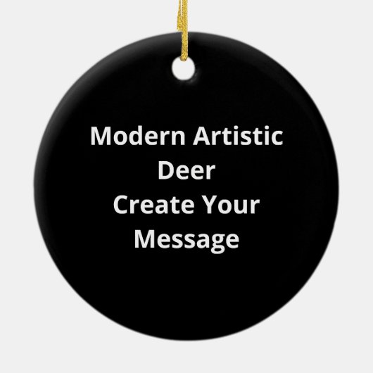 Oh Deer Modern Artistic Style Ornament (Achterkant)