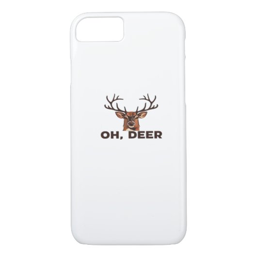 Oh Deer Modern Clean Design  Case-Mate iPhone Case (Achterkant)