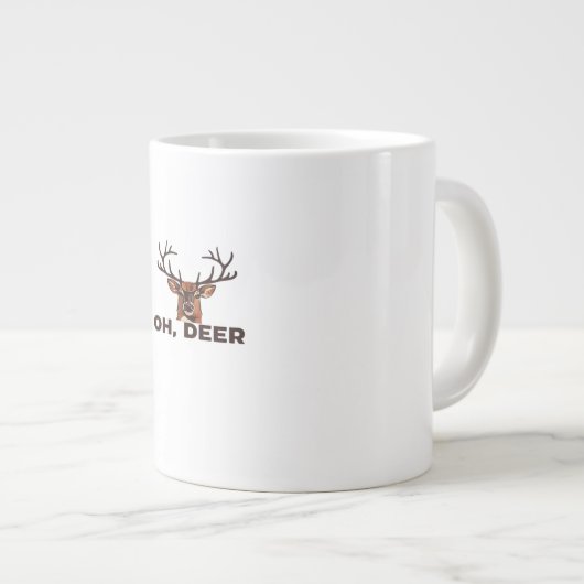 Oh Deer Modern Clean Design Grote Koffiekop (Voorkant rechts)