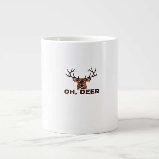 Oh Deer Modern Clean Design Grote Koffiekop (Voorkant)