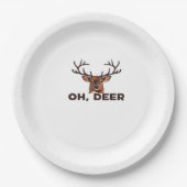 Oh Deer Modern Clean Design  Papieren Bordje (Voorkant)