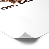 Oh Deer Modern Clean Design Poster (Hoek)