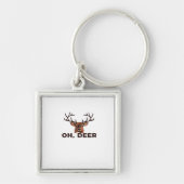 Oh Deer Modern Clean Design  Sleutelhanger (Voorkant)