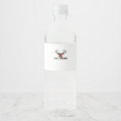 Oh Deer Modern Clean Design Waterfles Etiket (Voorkant)