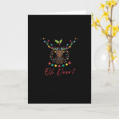 Oh Deer Modern Esthetiek Kaart (Gele Bloem)