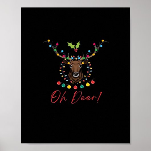 Oh Deer Modern Esthetiek Poster (Voorkant)