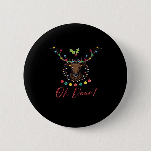 Oh Deer Modern Esthetiek  Ronde Button 5,7 Cm (Voorkant)