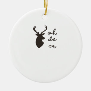 Oh Deer Modern Grafische Stijl Ornament