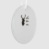 Oh Deer Modern Graphic Style Acrylic Ornament (voorkant)