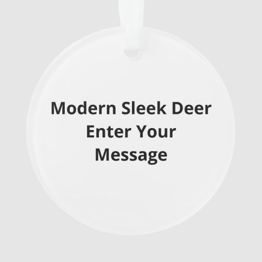 Oh Deer Modern Graphic Style Acrylic Ornament (achterkant)