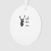 Oh Deer Modern Graphic Style Acrylic Ornament (voorkant)