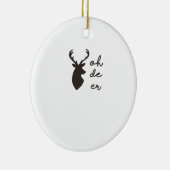 Oh Deer Modern Graphic Style Ornament (Rechts)