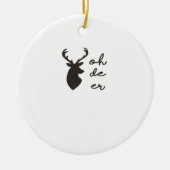 Oh Deer Modern Graphic Style Ornament (Voorkant)