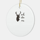 Oh Deer Modern Graphic Style Ornament (Links)