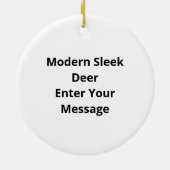 Oh Deer Modern Graphic Style Ornament (Achterkant)