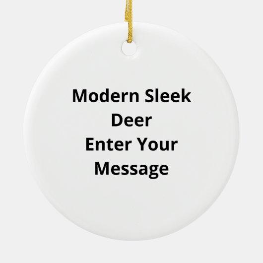 Oh Deer Modern Graphic Style Ornament (Achterkant)