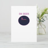 Oh Deer Moderne Esthetiek Feestdagenkaart (Staand voorkant)
