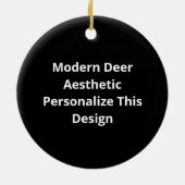 Oh Deer Moderne Esthetiek Keramisch Ornament (Achterkant)