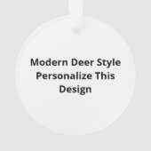 Oh Deer Moderne Esthetiek Ornament (achterkant)