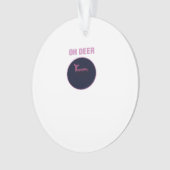 Oh Deer Moderne Esthetiek Ornament (voorkant)