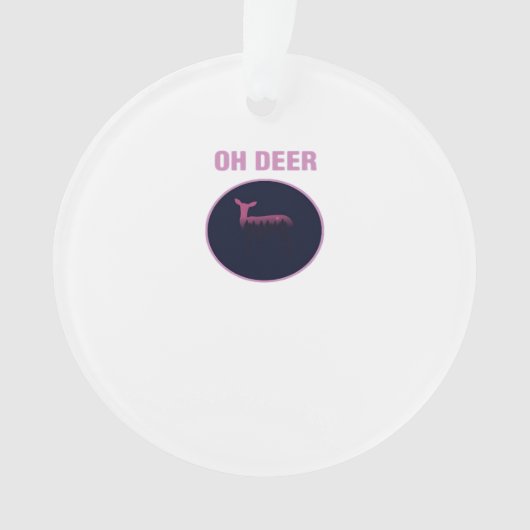 Oh Deer Moderne Esthetiek Ornament (voorkant)